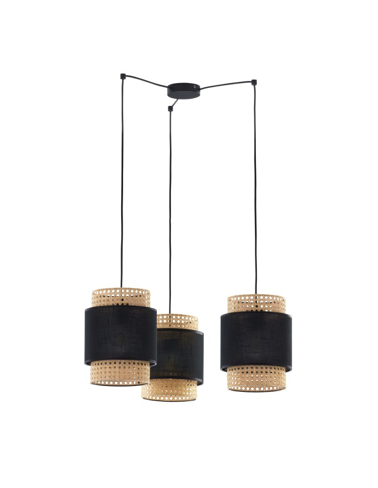 Boho pendant lamps - TK Lighting BOHO BLACK pendant lamp 3³ 6549 - product kolory-swiatla.pl 1