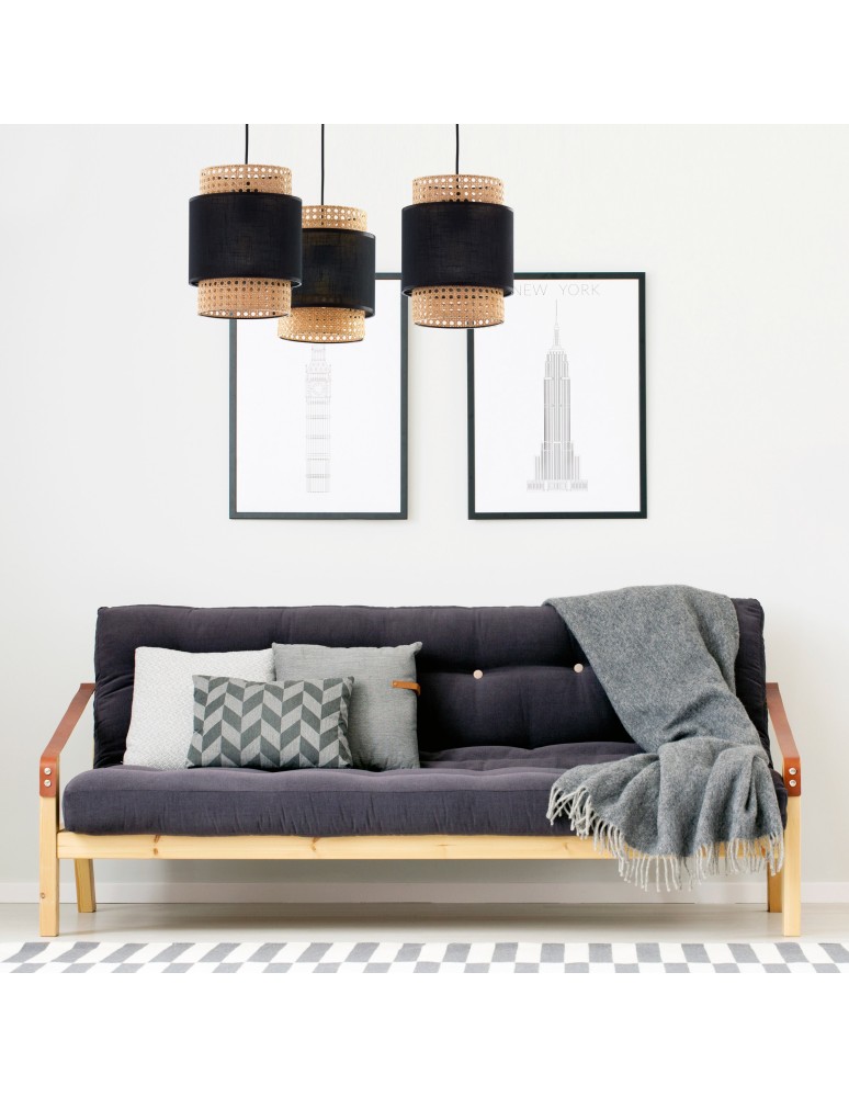 Boho pendant lamps - TK Lighting BOHO BLACK pendant lamp 3³ 6549 - product kolory-swiatla.pl 4