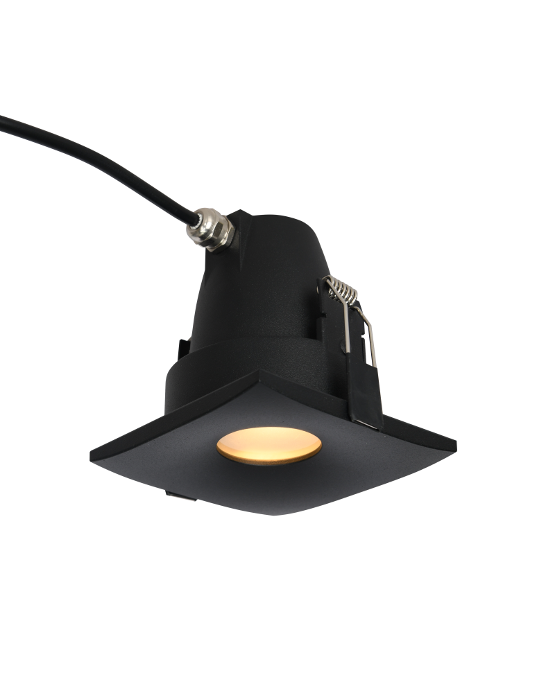 Flush-mounted outdoor lights - Azzardo ROMOLO S IP65 BK Outdoor Flush Mounted Terrace AZ5392 - product kolory-swiatla.pl 1