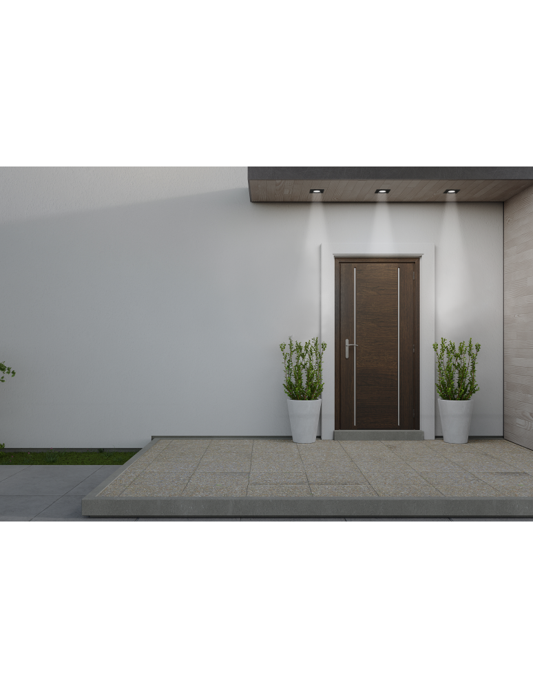 Flush-mounted outdoor lights - Azzardo ROMOLO S IP65 BK Outdoor Flush Mounted Terrace AZ5392 - product kolory-swiatla.pl 2