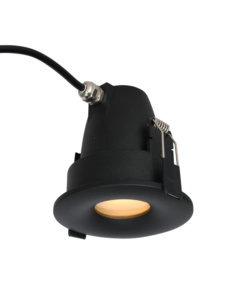 Flush-mounted outdoor lights - Azzardo ROMOLO R IP65 BK Outdoor Flush Mounted Terrace AZ5390 - product kolory-swiatla.pl 1