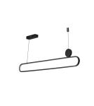 Pendant lamps over the island - Azzardo NICODEMO PENDANT CCT DIMM BK + REMOTE CONTROL Pendant with Remote Control Functions Dimming and Light Color Change AZ545 - product 3