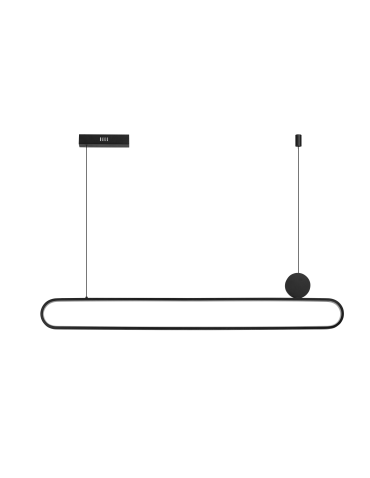 Azzardo NICODEMO PENDANT CCT DIMM BK + REMOTE CONTROL Pendant with Remote Control Functions Dimming and Light Color Change...