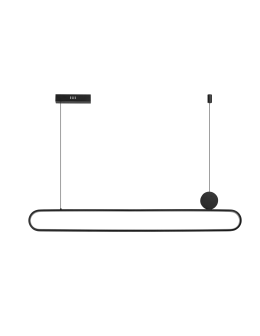Azzardo NICODEMO PENDANT CCT DIMM BK + REMOTE CONTROL Pendant with Remote Control Functions Dimming and Light Color Change...