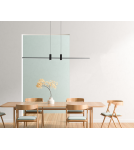 Pendant lamps over desk - Azzardo GERARDO PENDANT CCT DIMM BK + REMOTE CONTROL Pendant with Remote Control Functions Dimming and Light Color Change AZ5447 - product 2