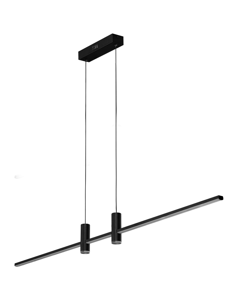 Pendant lamps over desk - Azzardo GERARDO PENDANT CCT DIMM BK + REMOTE CONTROL Pendant with Remote Control Functions Dimming and Light Color Change AZ5447 - product kolory-swiatla.pl 4