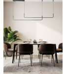 Pendant lamps over the island - Azzardo MARIO PENDANT 2 CCT DIMM BK + REMOTE CONTROL Pendant with Remote Control Functions Dimming and Light Color Change AZ5446 - product 2