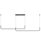 Pendant lamps over the island - Azzardo MARIO PENDANT 2 CCT DIMM BK + REMOTE CONTROL Pendant with Remote Control Functions Dimming and Light Color Change AZ5446 - product 3