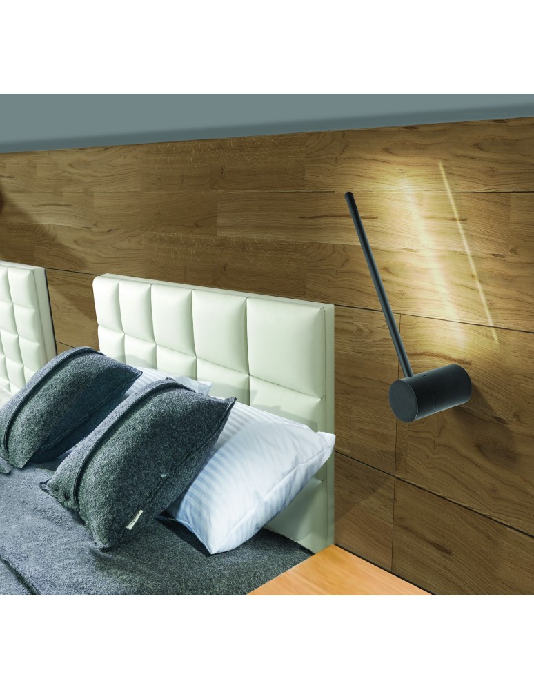 Designer wall lamps - Azzardo GRAZIANO WALL 55 BK Wall lamp 11W 3000K 826lm AZ5448. - product kolory-swiatla.pl 3