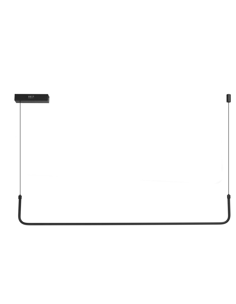 Pendant lamps over desk - Azzardo MARIO PENDANT 1 CCT DIMM BK + REMOTE CONTROL Pendant with Remote Control Functions Dimming and Light Color Change AZ5445 - product kolory-swiatla.pl 1