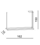 Pendant lamps over desk - Azzardo FLASH 160 4000K BK Pendant Lamp AZ5428. - product 6