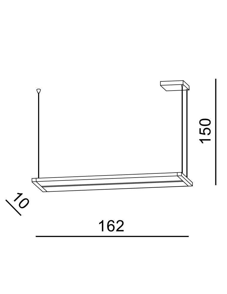 Pendant lamps over desk - Azzardo FLASH 160 4000K BK Pendant Lamp AZ5428. - product kolory-swiatla.pl 6