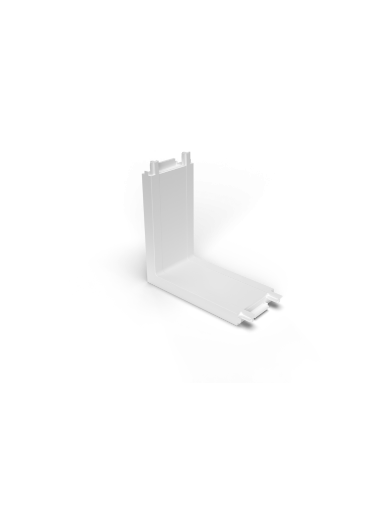 Accessories for magnetic busbars - Azzardo GAMMA TRACK MAGNETIC 5mm CORNER90 B WH Interior Corner Connector AZ5323 - product kolory-swiatla.pl 1