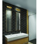 Bathroom wall lamps - Azzardo DALEN 4000K GOLD Bathroom wall lamp IP44 AZ5252. - product 2