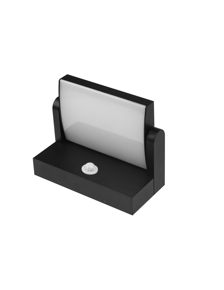 Outdoor lights with motion sensor - Azzardo DURANTE IP54 SENSOR 4000K BK Outdoor wall lamp with sensor AZ5340. - product kolory-swiatla.pl 1