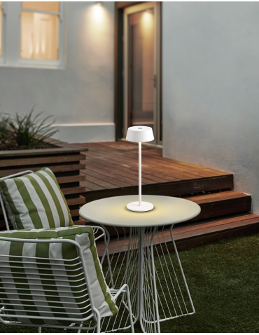 Azzardo GILBERTO TABLE IP54 WH Stołowa Zewnętrzna/Wewnętrzna Ściemniana Dotykowo Przenośna USB AZ5334 - produkt 2