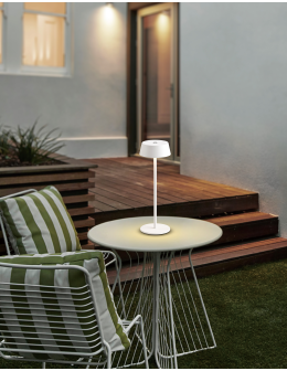 Azzardo GILBERTO TABLE IP54 WH Outdoor/Outdoor Table Dimmable Touch Portable USB AZ5334 - product 2
