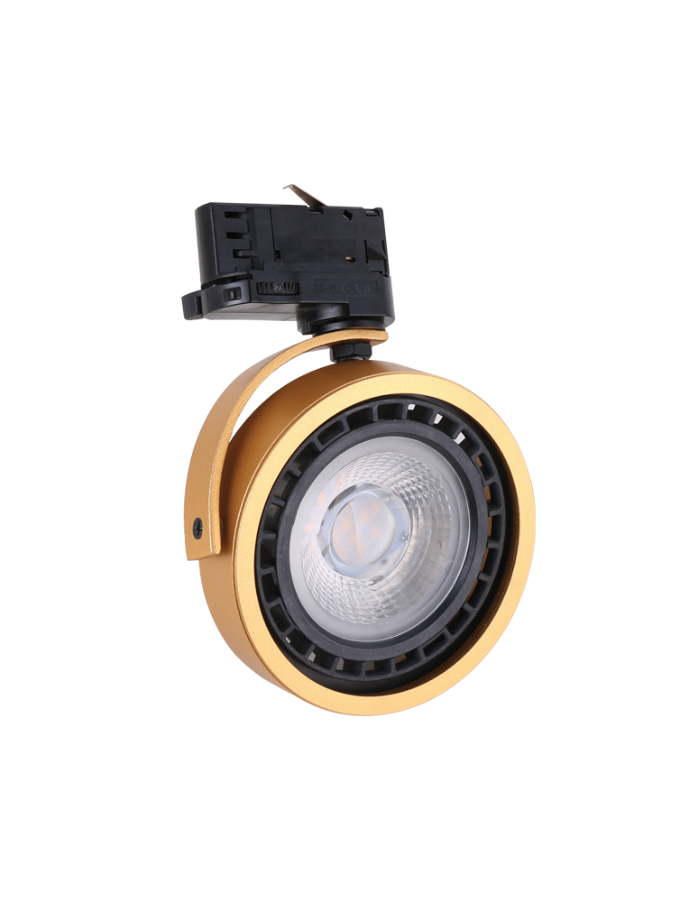 Lamps for 3-phase busbars - Azzardo JERRY TRACK 3LINE GOLD Tri-circuit Busbar Lamp 3F AZ5237. - product kolory-swiatla.pl 1