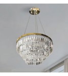 Glamour pendant lamps - Azzardo SALERNO XL GO Pendant or Ceiling Lamp (2-in-1) AZ4906 - product 2
