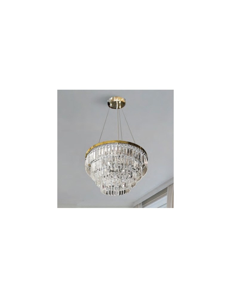 Glamour pendant lamps - Azzardo SALERNO XL GO Pendant or Ceiling Lamp (2-in-1) AZ4906 - product kolory-swiatla.pl 2