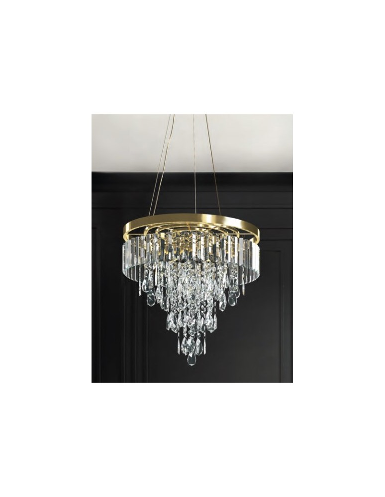Glamour pendant lamps - Azzardo KALABRIA XL GO Pendant or Ceiling Lamp (2-in-1) AZ4905 - product kolory-swiatla.pl 3