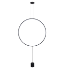 Pendant lamps circles - Azzardo CODUTTI BK Pendant Dimmable Floor Lamp AZ5264. - product 1