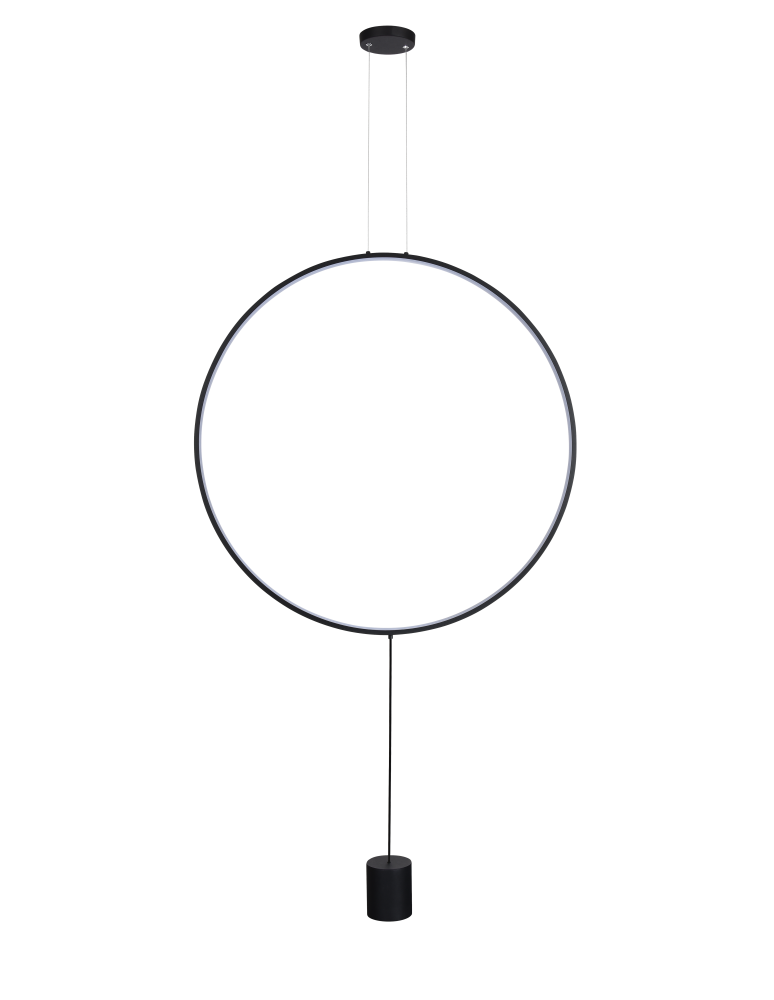 Pendant lamps circles - Azzardo CODUTTI BK Pendant Dimmable Floor Lamp AZ5264. - product kolory-swiatla.pl 1