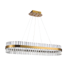Crystal pendant lamps - Azzardo FRANCESCA 100 Pendant Lamp Gold AZ5263 - product 1
