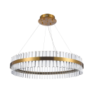 Crystal pendant lamps - Azzardo FRANCESCA 80 Pendant Lamp Gold AZ5262 - product 1