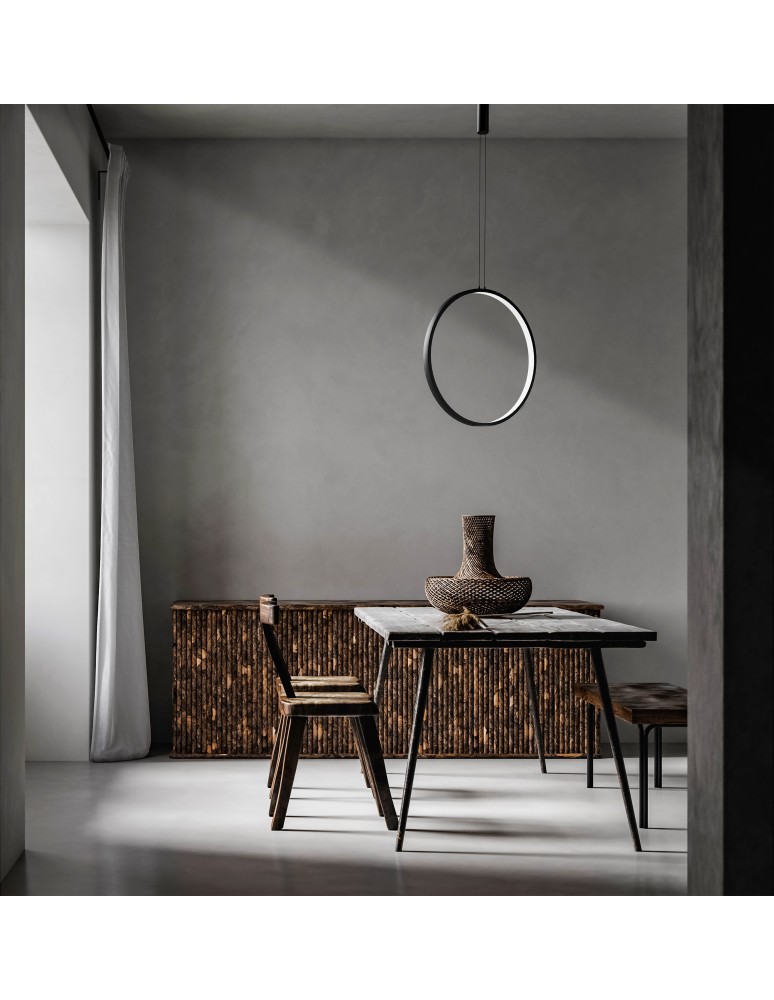 Pendant lamps circles - Azzardo MASSIMA 40 BK Pendant Lamp with Dimmable AZ5253 - product kolory-swiatla.pl 2