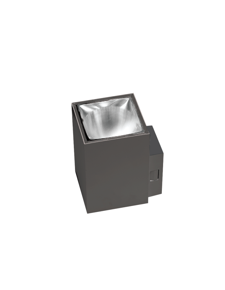 Outdoor wall lamps - Azzardo ROLAND SQ WALL IP65 DGR Outdoor wall lamp AZ5229. - product kolory-swiatla.pl 1