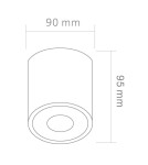 Ceiling luminaires for replaceable light source - Orlicki Design Rullo Bianco Ceiling - product 3