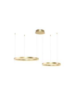 Azzardo HALO PENDANT 80+60 CCT GO + REMOTE CONTROL Pendant with Remote Control Functions Dimming and Light Color Change...