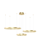 Pendant lamps circles - Azzardo HALO PENDANT 100+80+60 CCT GO + REMOTE CONTROL Pendant with Remote Control Functions Dimming and Light Color Change AZ49 - product 1