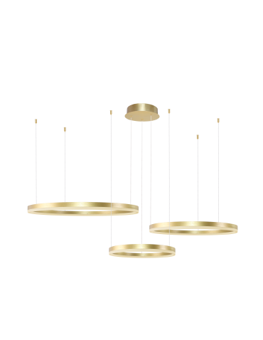 Azzardo HALO PENDANT 100+80+60 CCT GO + REMOTE CONTROL Pendant with Remote Control Functions Dimming and Light Color...