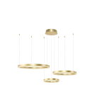 Pendant lamps circles - Azzardo HALO PENDANT 80+60+40 CCT GO + REMOTE CONTROL Pendant with Remote Control Functions Dimming and Light Color Change AZ497 - product 1