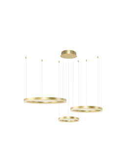 Azzardo HALO PENDANT 80+60+40 CCT GO + REMOTE CONTROL Pendant with Remote Control Functions Dimming and Light Color Change...