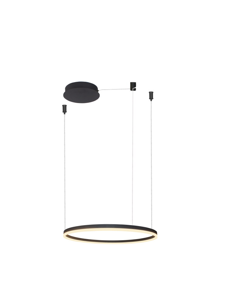 Pendant lamps circles - Azzardo HALO PENDANT 60 BK Pendant Lamp AZ4968. - product kolory-swiatla.pl 1