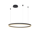 Pendant lamps circles - Azzardo HALO PENDANT 100 BK Pendant Lamp AZ4963. - product 1