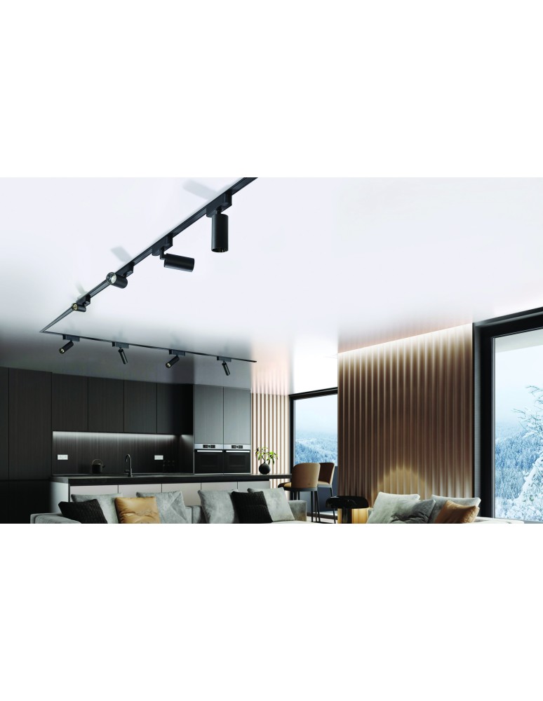 Magnetic rail lamps - Azzardo GAMMA NIKO TRACK MAGNETIC 5mm 12W 3000K BK Spotlight for GAMMA Magnetic Rail AZ5287. - product kolory-swiatla.pl 2