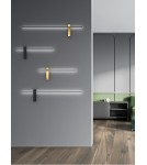 LED wall lamps - Orlicki Design Bene Parette Nero / Gold 60 Gold + Matte Black OR85082 - product 3