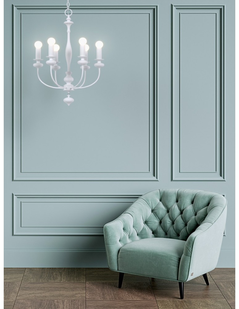 Retro chandeliers - Orlicki Design Castella White OR84764 - product kolory-swiatla.pl 4