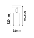 Lamps for 1 phase busbars - Orlicki Design Lea Track Cromo Chrome OR85228 - product 7