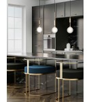 Pendant lamps spheres - Orlicki Design Ero I Gold C Gold + White Opal OR85013 - product 5