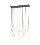 Pendant lamps over the island - Orlicki Design Ero XIV Gold 80x25 Gold + White Opal OR85488 - product 1