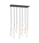 Pendant lamps over the island - Orlicki Design Ero XIV Gold 80x25 Gold + White Opal OR85488 - product 2