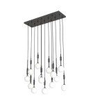 Pendant lamps spheres - Orlicki Design Ero XIV Nero 80x25 White Opal + Black OR85495 - product 2