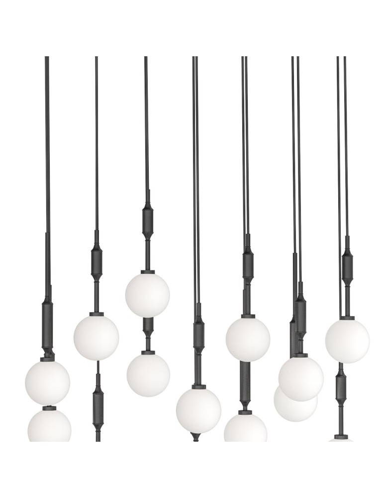 Pendant lamps spheres - Orlicki Design Ero XIV Nero 80x25 White Opal + Black OR85495 - product kolory-swiatla.pl 3