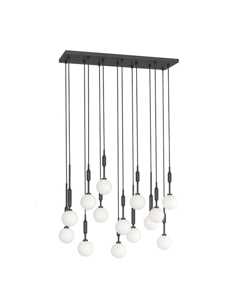 Pendant lamps spheres - Orlicki Design Ero XIV Nero 80x25 White Opal + Black OR85495 - product kolory-swiatla.pl 4