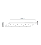 Pendant lamps spheres - Orlicki Design Ero XIV Nero 80x25 White Opal + Black OR85495 - product 5